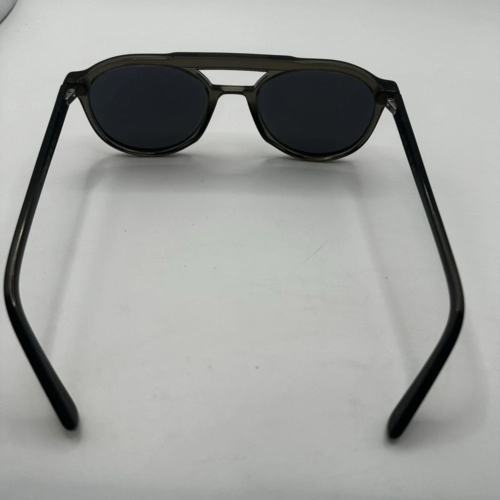 L.G.R Pilot 53-20 Gray Acetate Handmade Designer Italy Men's Designer Sunglasses